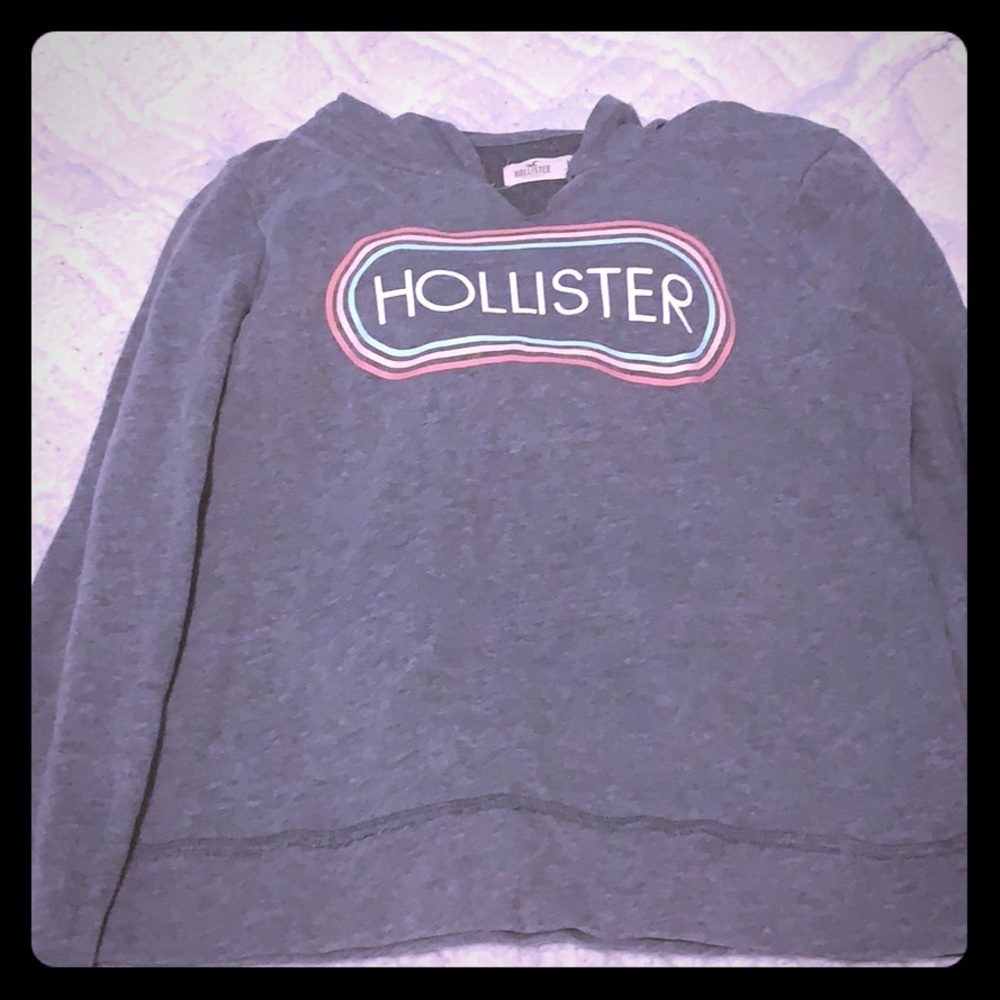 Grey Hollister hoodie
